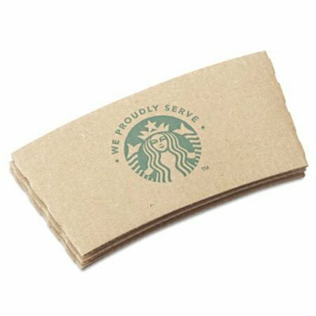 STARBUCKS COFFEE CO Starbucks, Cup Sleeves, For 12/16/20 Oz Hot Cups, Kraft, 1380PK 11020575